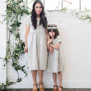 Cottonwood Mama Dress Large NWOT linen cotton